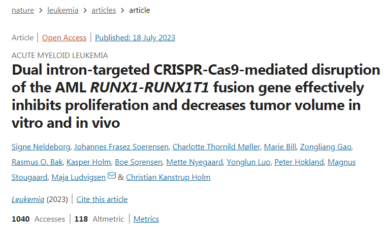 利用CRISPR-Cas9系統(tǒng)開發(fā)出一種基因療法 利用CRISPR-Cas9系統(tǒng)開發(fā)出一種基因療法