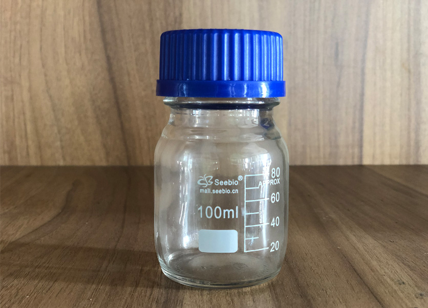 藍(lán)蓋試劑瓶，透明，100ml