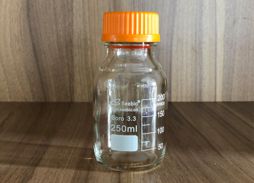 黃蓋試劑瓶，透明，250ml