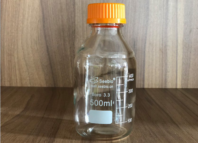 黃蓋試劑瓶，透明，500ml