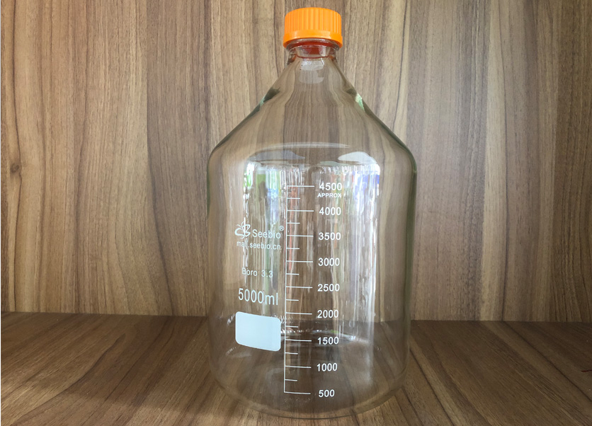 黃蓋試劑瓶，透明，5000ml
